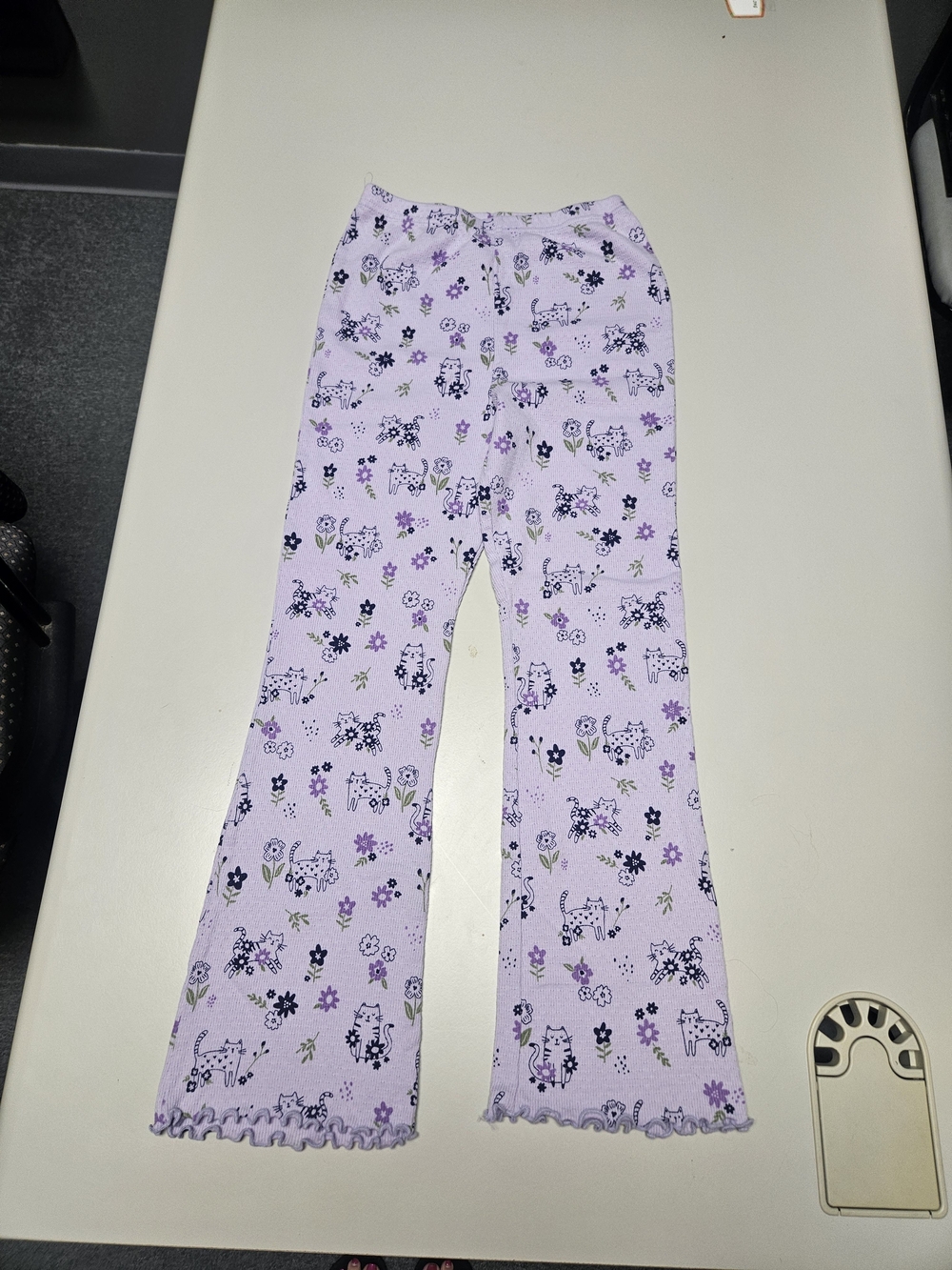 Kids Lavender Floral Pajama Bottoms